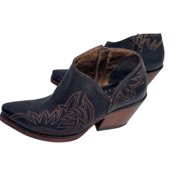 Ariat Jolene Ankle Boots Women's Size 10 B Black Leather Western Style 10042427 - Picture 1 of 8